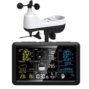 Wi-Fi Väderstation Pro – 7-i-1 sensor med vind, regn & UV – Smart & Appstyrd
