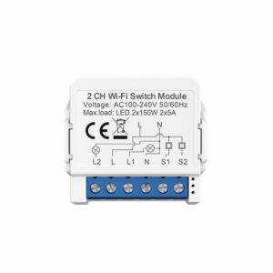 Stonehouse Smart WiFi Relä 2 Kanaler - Smart Brytare via App