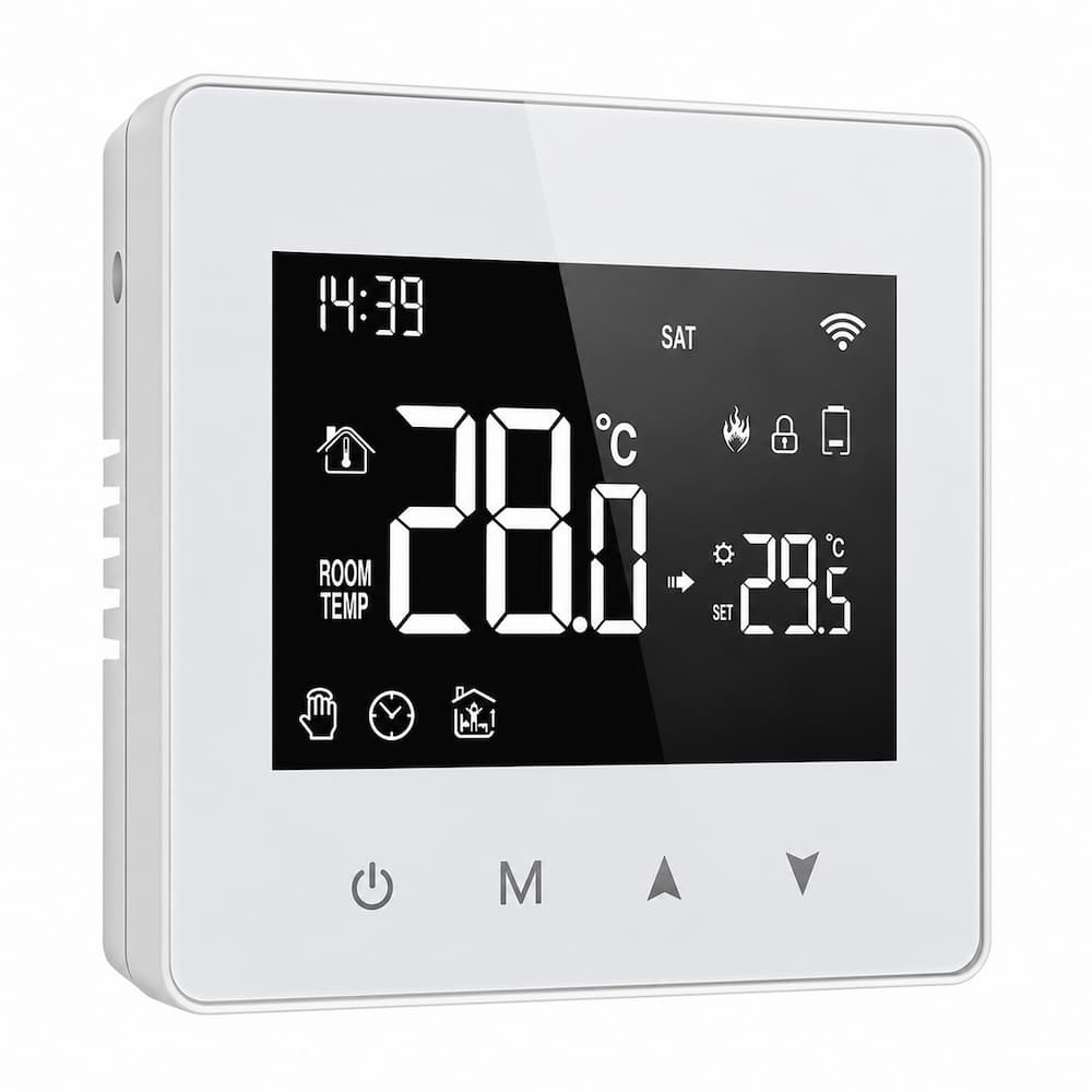 Stonehouse Smart ZigBee Batteridriven Termostat för Värmesystem Batteridriven för enklare installation