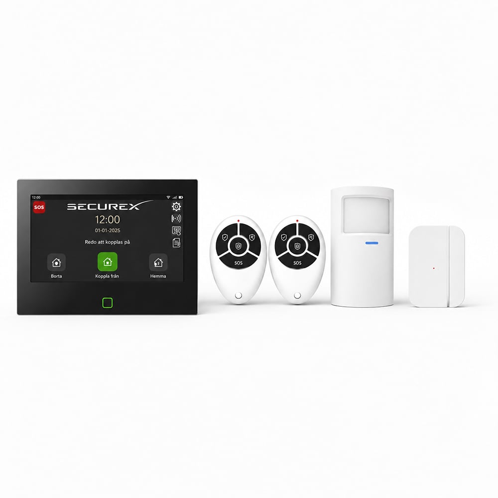 SecureX Connect Pro Startpaket - Svensk version med touchskärm, 4G och app